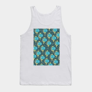 Globe pattern Tank Top